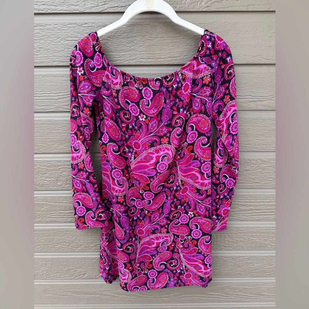 Aqua Paisley Tunic Dress